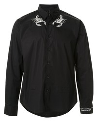 Blackbarrett Scorpion Print Regular Fit Shirt