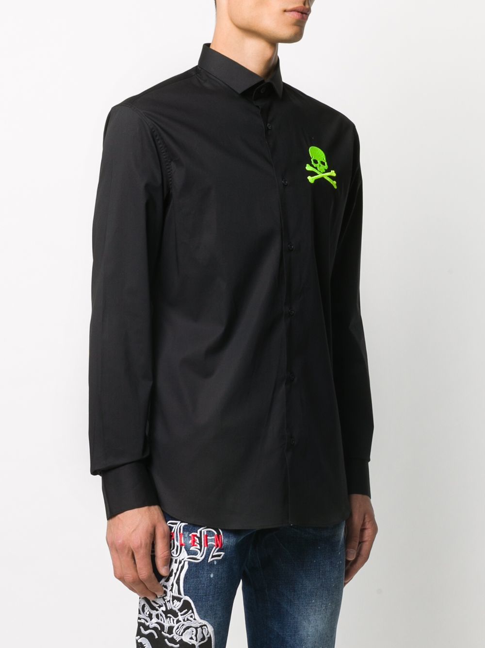 Philipp Plein Skull Platinum Cut Shirt, $220 | farfetch.com | Lookastic