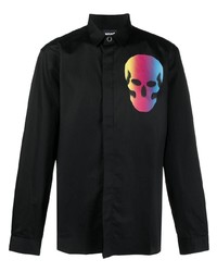 Just Cavalli Skull Print Longsleeved Shirt