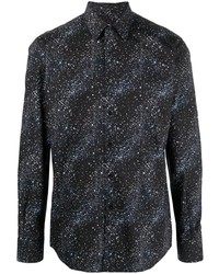 Karl Lagerfeld Sky Print Cotton Shirt