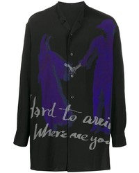 Yohji Yamamoto Slogan Print Shirt