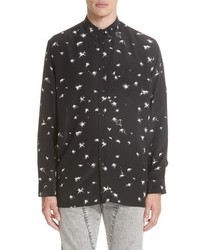 Givenchy Splatter Print Silk Shirt