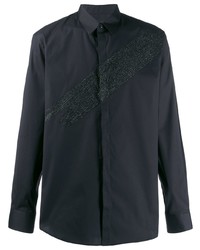 DSQUARED2 Textured Printed Detailed Shirt