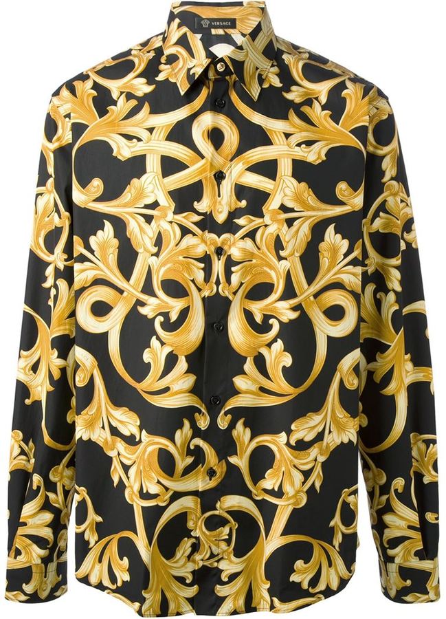 Versace Baroque Print Shirt, $1,025 | farfetch.com | Lookastic