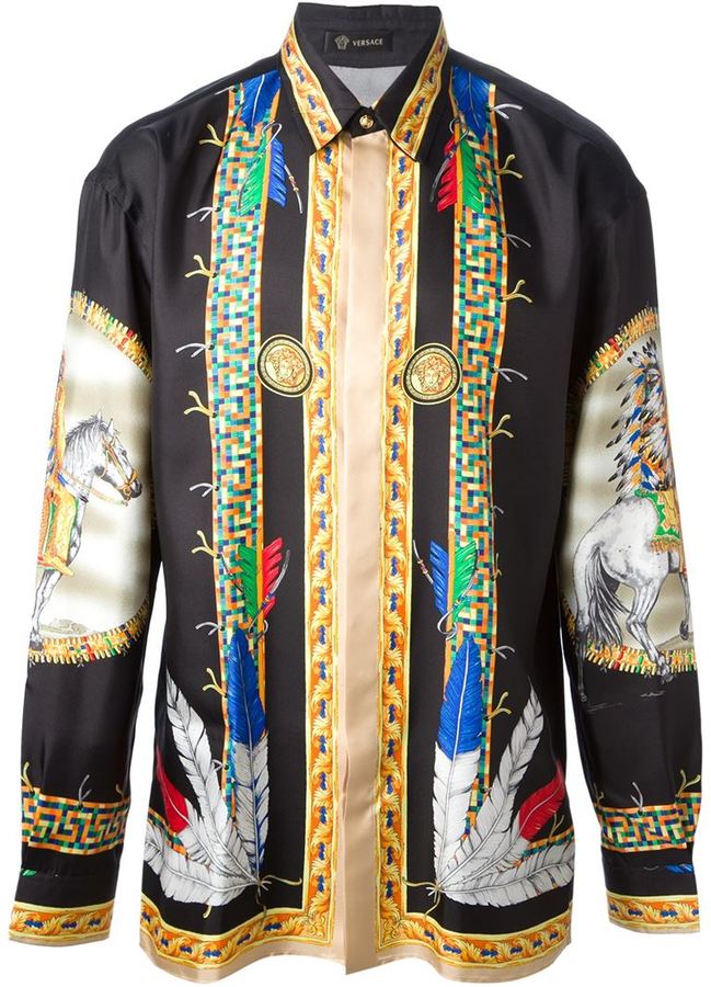 Versace Printed Shirt, $1,118 | farfetch.com | Lookastic