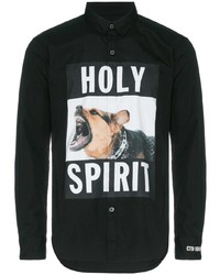 Neighborhood X Cali Holy Spirit And Dog Printed Cotton Shirt