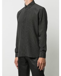 Saint Laurent Yves Collar Dot Print Shirt