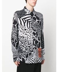 Just Cavalli Zebra Print Long Sleeved Shirt