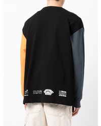 AAPE BY A BATHING APE Aape By A Bathing Ape Colourblock Longsleeved Logo Print Top