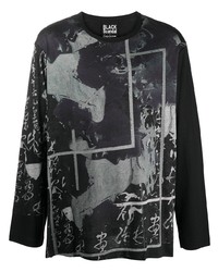 Yohji Yamamoto Abstract Print T Shirt