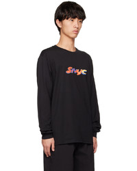 Saturdays Nyc Black 3d Snyc Long Sleeve T Shirt