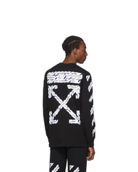 Off-White Black Airport Tape Long Sleeve T Shirt