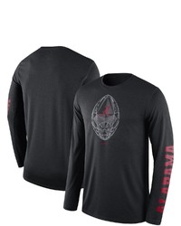 Nike Black Alabama Crimson Tide Modern Football Icon Legend Long Sleeve T Shirt At Nordstrom