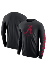 Nike Black Alabama Crimson Tide Team Lockup 2 Hit Long Sleeve T Shirt At Nordstrom