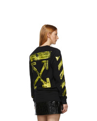 Off-White Black And Yellow Acrylic Arrows Long Sleeve T Shirt