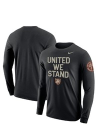 Nike Black Army Black Knights Rivalry United We Stand 2 Hit Long Sleeve T Shirt