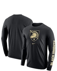 Nike Black Army Black Knights Team Lockup 2 Hit Long Sleeve T Shirt
