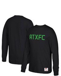 Mitchell & Ness Black Austin Fc Wordmark Long Sleeve T Shirt
