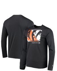 New Era Black Cincinnati Bengals Combine Authentic Sections Long Sleeve T Shirt