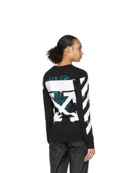 Off-White Black Dripping Arrows Long Sleeve T Shirt