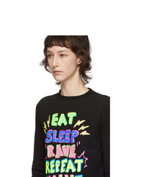 Vetements Black Eat Sleep Rave Repeat Long Sleeve T Shirt