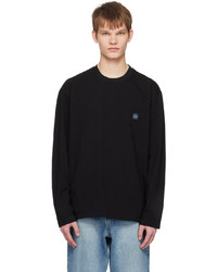 Solid Homme Black Embroidered Long Sleeve T Shirt