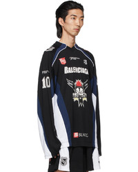 Balenciaga Black Hockey Long Sleeve T Shirt