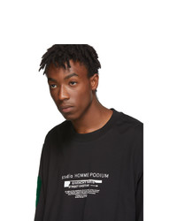 Givenchy Black Homme Podium Overlay Long Sleeve T Shirt