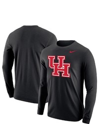 Nike Black Houston Cougars Primary Logo Long Sleeve T Shirt At Nordstrom