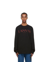 Lanvin Black Long Sleeve T Shirt