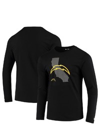 New Era Black Los Angeles Chargers State Long Sleeve T Shirt