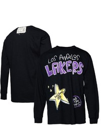 AFTER SCHOOL SPECIAL Black Los Angeles Lakers Wordmark Long Sleeve T Shirt