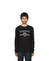 Versace Black Medusa Logo T Shirt