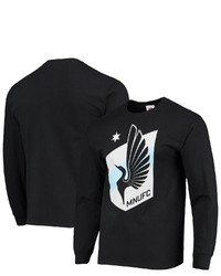 Majestic Black Minnesota United Fc Primary Logo Long Sleeve T Shirt At Nordstrom