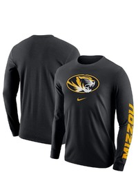 Nike Black Missouri Tigers Team Lockup 2 Hit Long Sleeve T Shirt