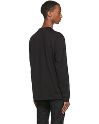 Versace Black Neon Greca Long Sleeve T Shirt