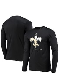 New Era Black New Orleans Saints Combine Authentic Sections Long Sleeve T Shirt At Nordstrom