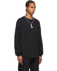 RANDT Black Printed Long Sleeve T Shirt