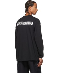 RANDT Black Printed Long Sleeve T Shirt
