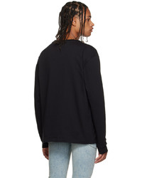 Frame Black Printed Long Sleeve T Shirt