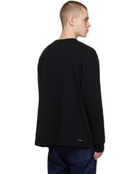 Sophnet. Black Printed Long Sleeve T Shirt