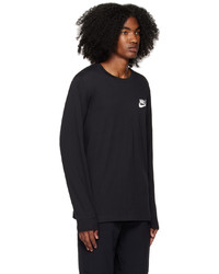 Nike Black Printed Long Sleeve T Shirt