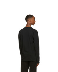 Alexander McQueen Black Skull Print Long Sleeve T Shirt