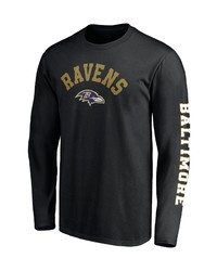 FANATICS Branded Black Baltimore Ravens Big T Sleeve T Shirt