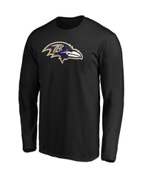 FANATICS Branded Black Baltimore Ravens Big Tall Primary Team Logo Long Sleeve T Shirt