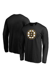 FANATICS Branded Black Boston Bruins Primary Team Logo Long Sleeve T Shirt At Nordstrom