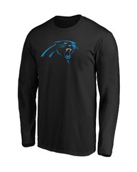 FANATICS Branded Black Carolina Panthers Big Tall Primary Team Logo Long Sleeve T Shirt