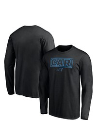 FANATICS Branded Black Carolina Panthers Squad Long Sleeve T Shirt