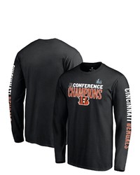 FANATICS Branded Black Cincinnati Bengals 2021 Afc Champions Long Sleeve T Shirt At Nordstrom