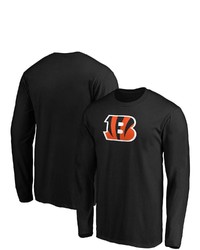 FANATICS Branded Black Cincinnati Bengals Big Tall Primary Team Logo Long Sleeve T Shirt